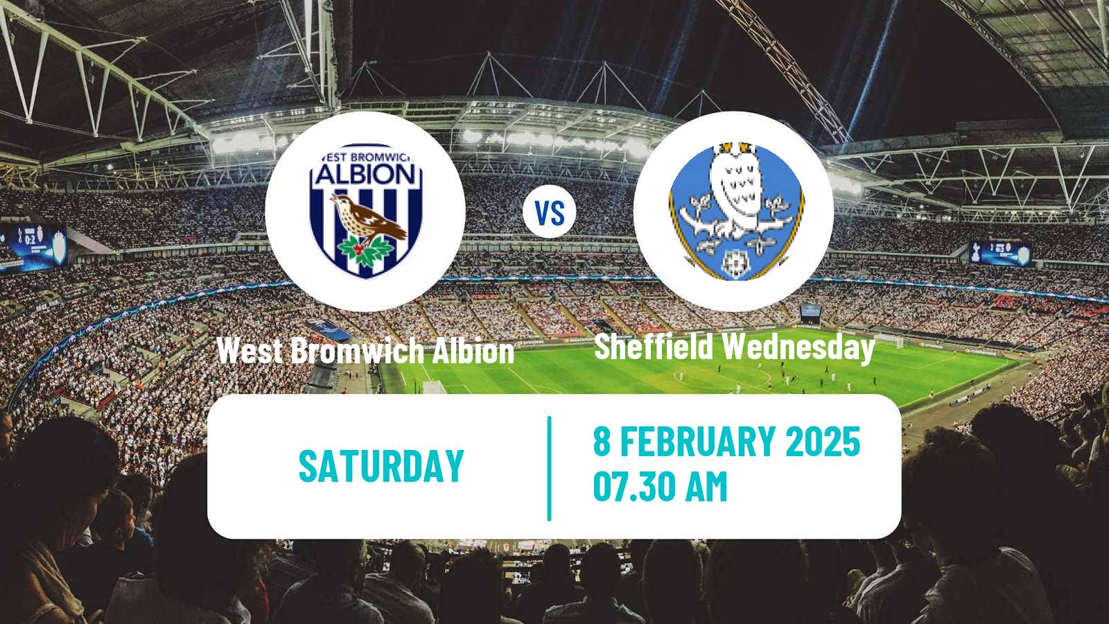 Soccer English League Championship West Bromwich Albion - Sheffield Wednesday