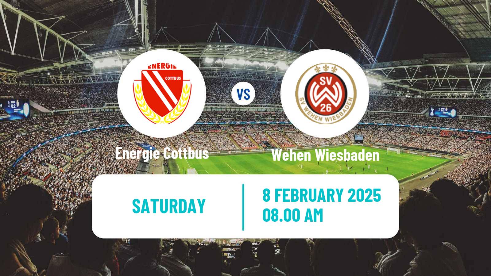 Soccer German 3 Bundesliga Energie Cottbus - Wehen Wiesbaden