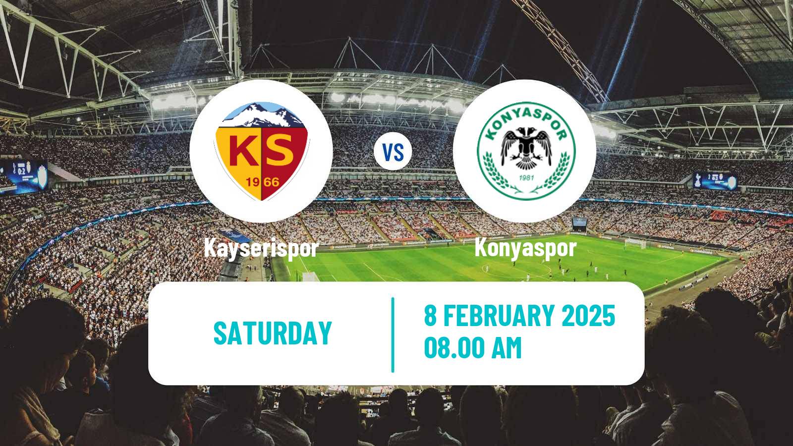 Soccer Turkish Super League Kayserispor - Konyaspor