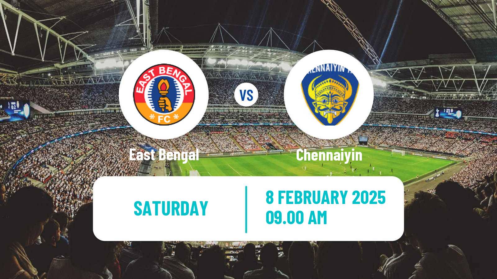 Soccer Indian ISL East Bengal - Chennaiyin