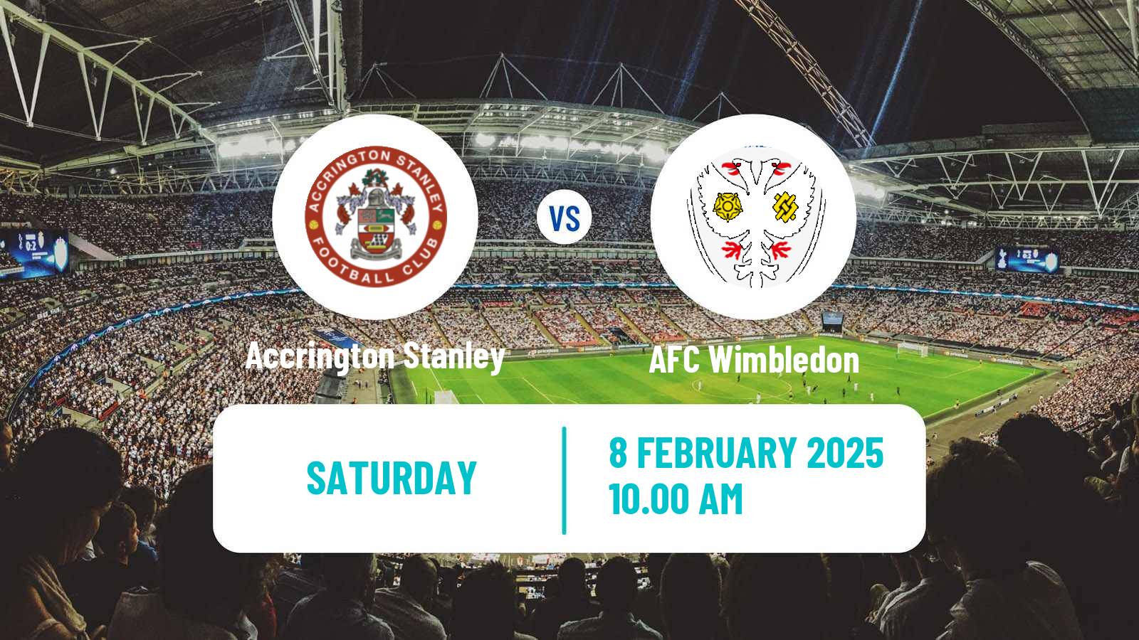 Soccer English League Two Accrington Stanley - AFC Wimbledon