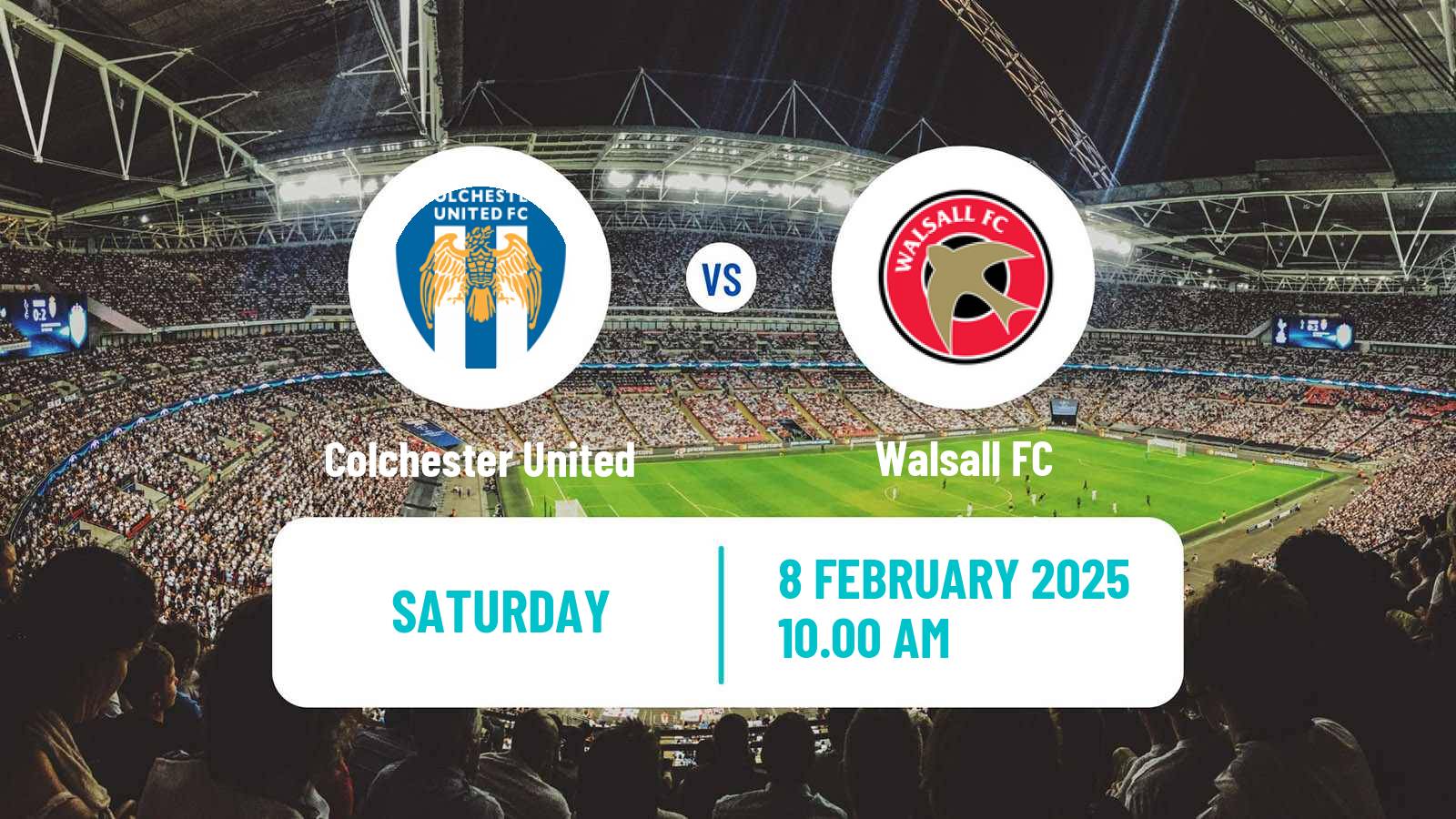 Soccer English League Two Colchester United - Walsall