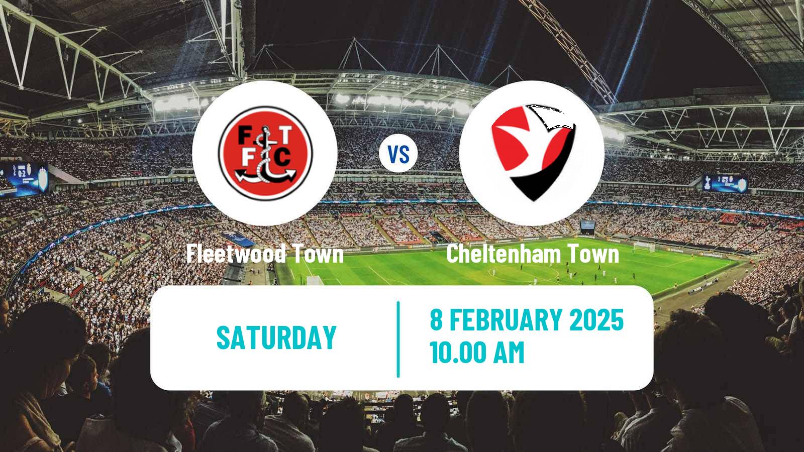 Soccer English League Two Fleetwood Town - Cheltenham Town