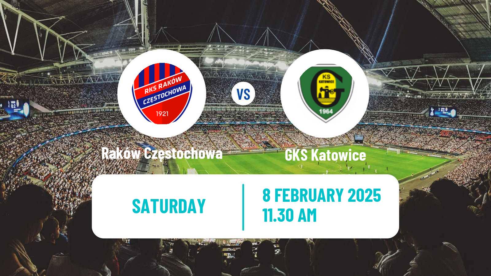 Soccer Polish Ekstraklasa Raków Częstochowa - GKS Katowice