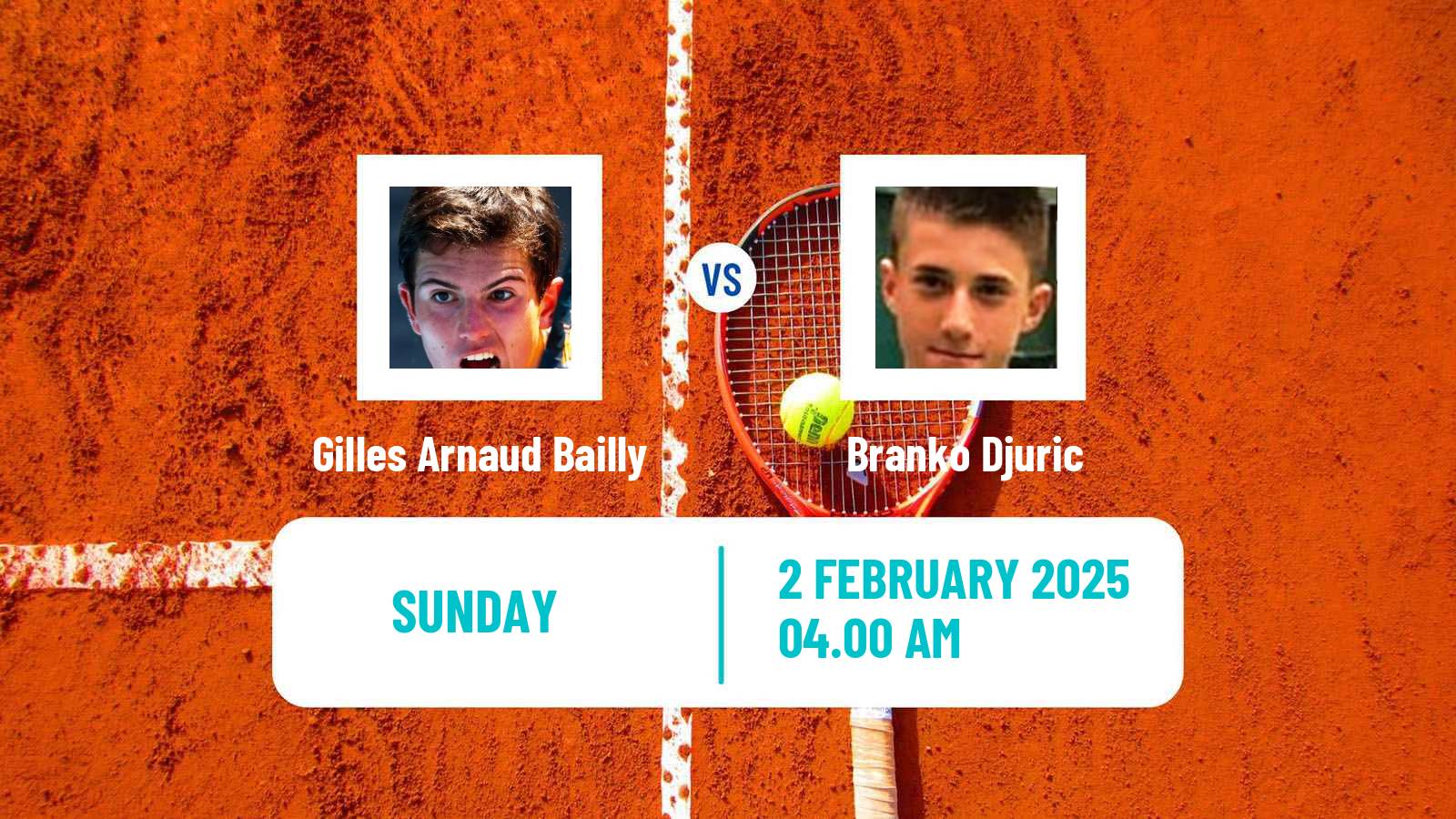 Tennis ITF M15 Monastir 4 Men Gilles Arnaud Bailly - Branko Djuric