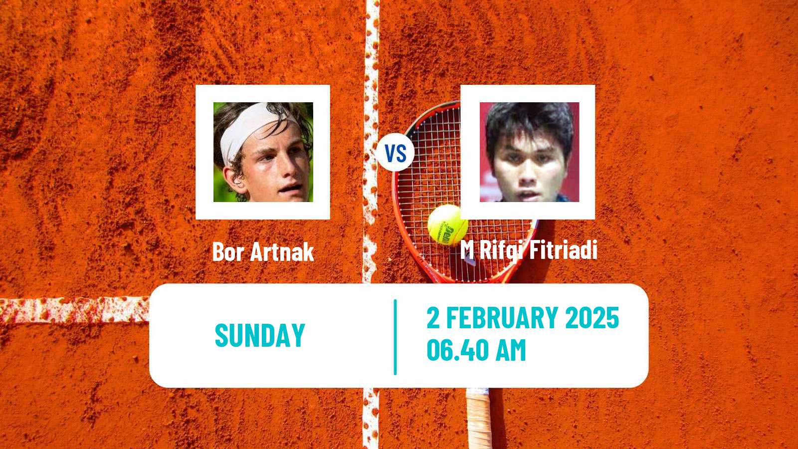 Tennis Davis Cup World Group II Bor Artnak - M Rifqi Fitriadi