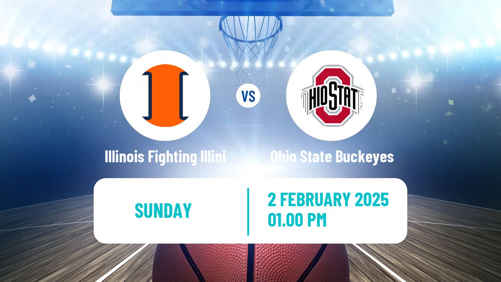 Basketball NCAA College Basketball Illinois Fighting Illini - Ohio State Buckeyes