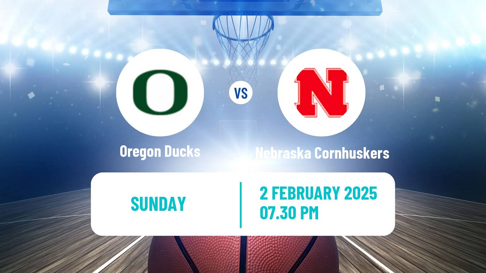 Basketball NCAA College Basketball Oregon Ducks - Nebraska Cornhuskers