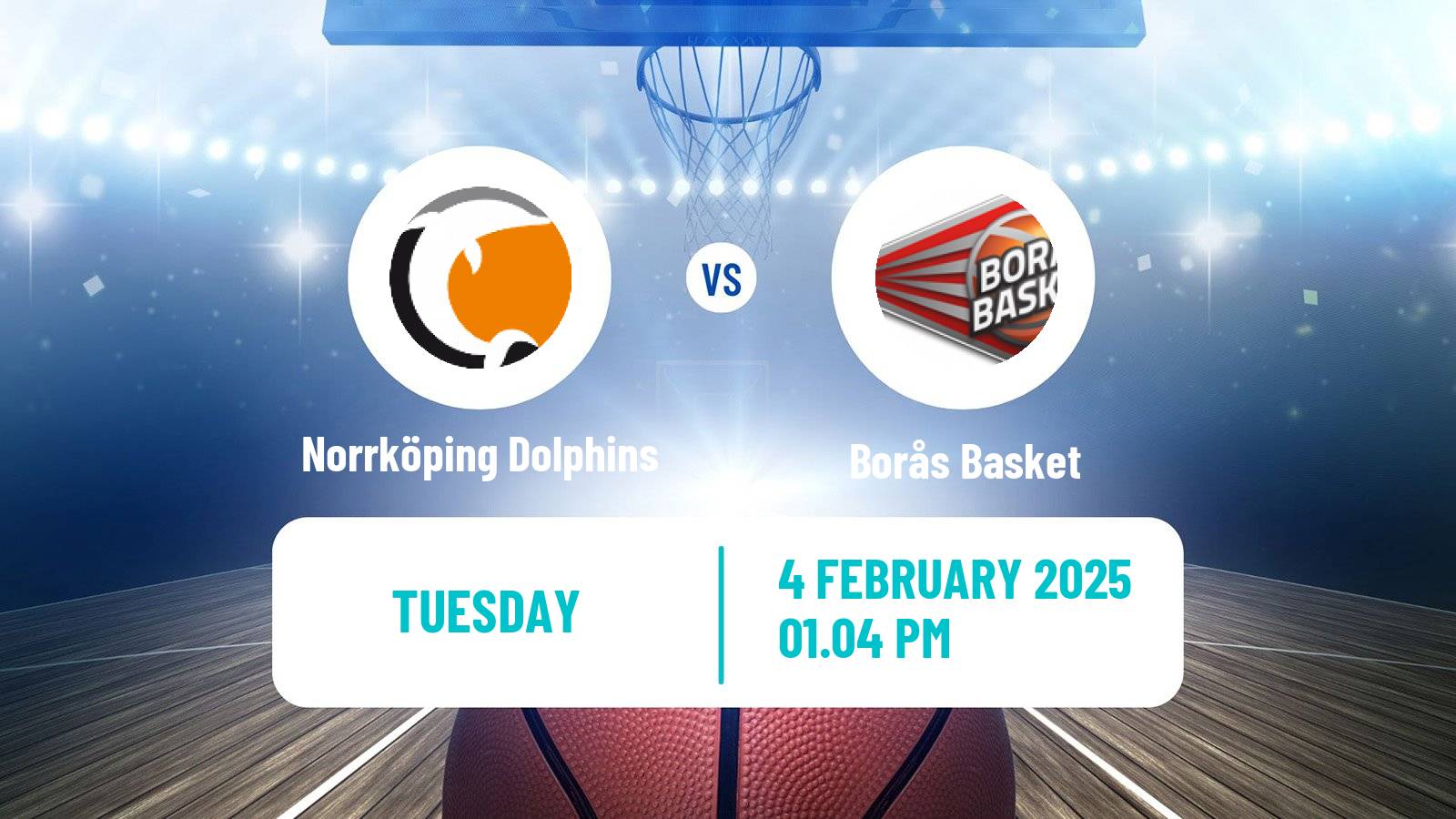 Basketball Swedish Basketligan Norrköping Dolphins - Borås Basket