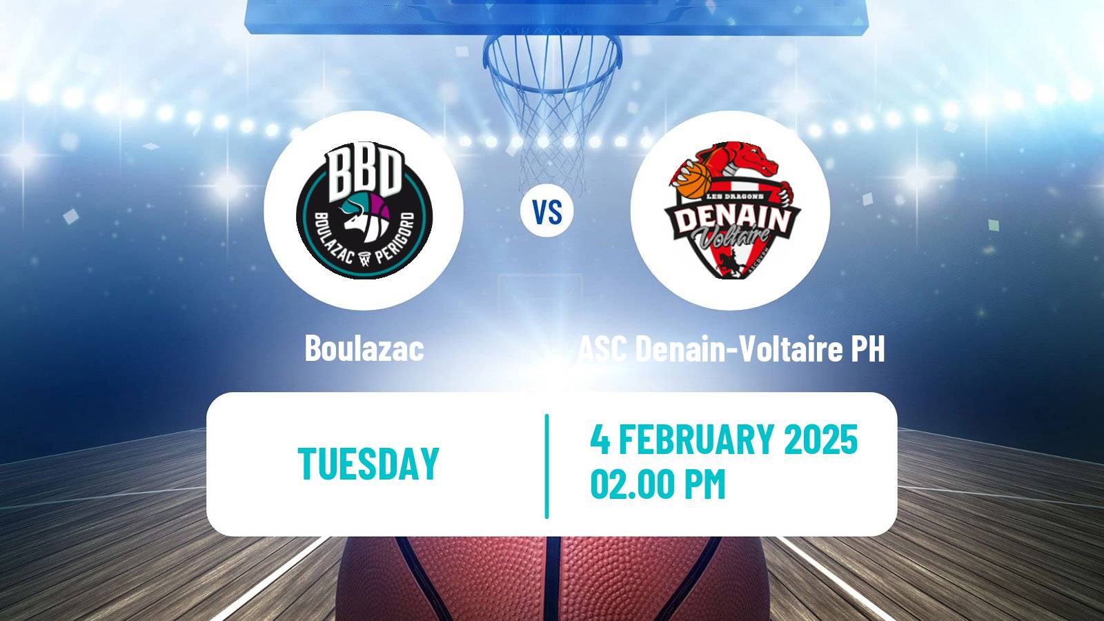 Basketball French LNB Pro B Boulazac - ASC Denain-Voltaire PH