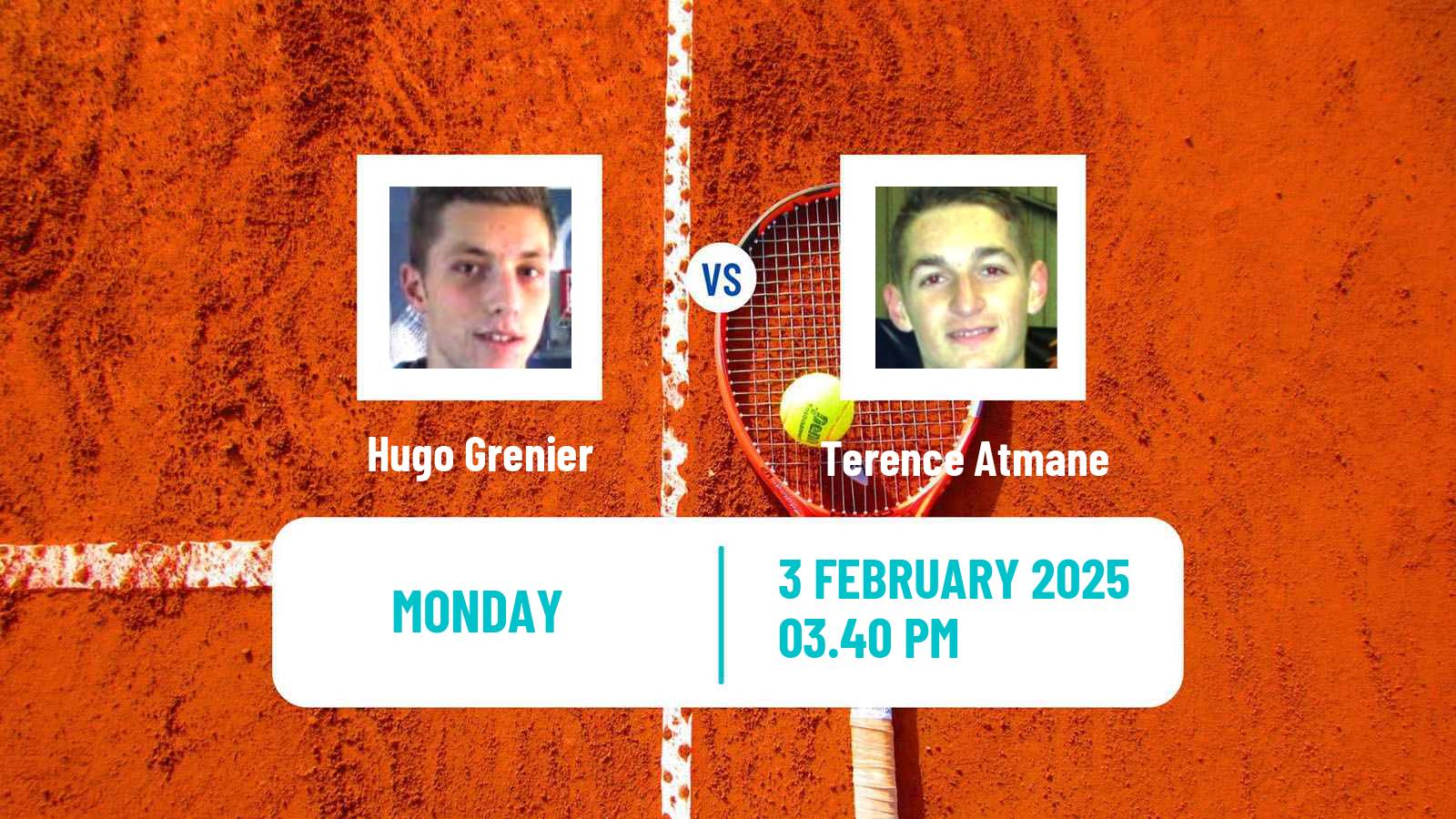 Tennis Lille Challenger Men Hugo Grenier - Terence Atmane