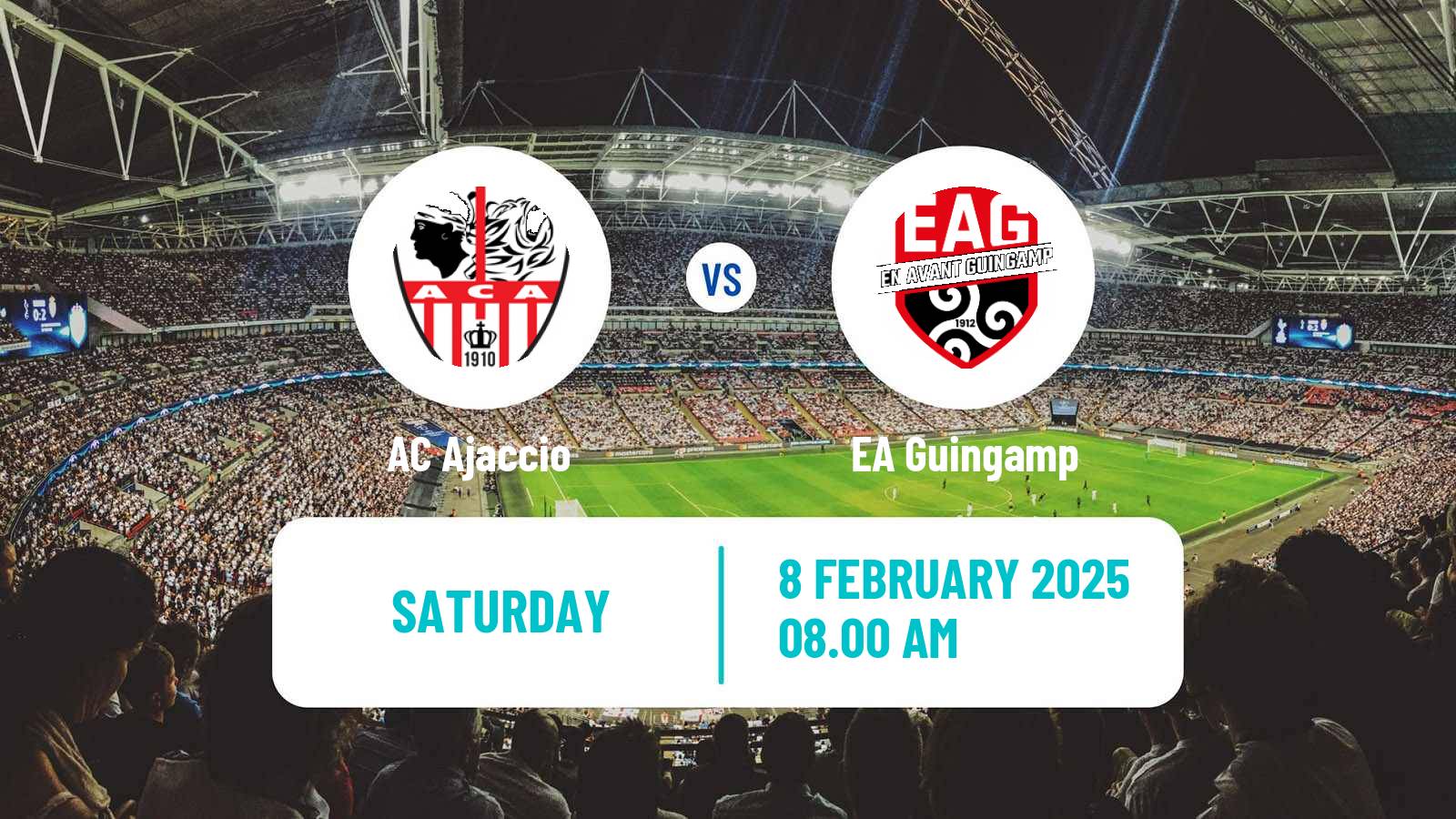 Soccer French Ligue 2 Ajaccio - Guingamp