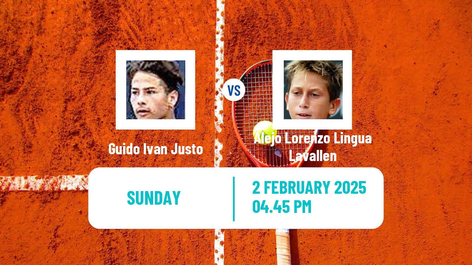 Tennis Rosario Challenger Men Guido Ivan Justo - Alejo Lorenzo Lingua Lavallen