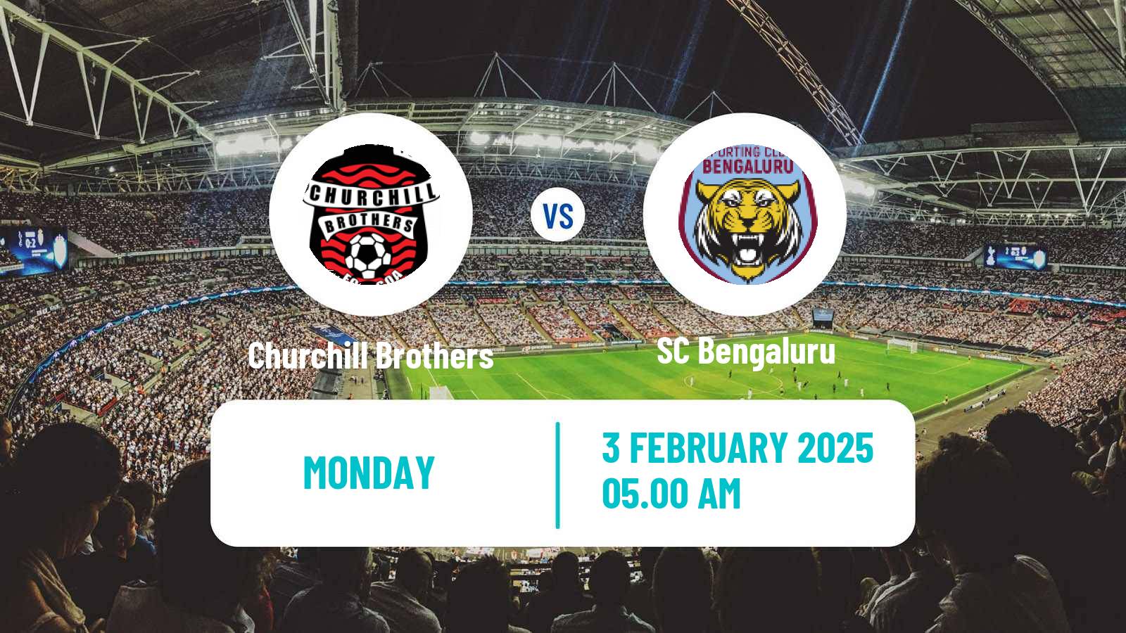 Soccer Indian I-League Churchill Brothers - SC Bengaluru