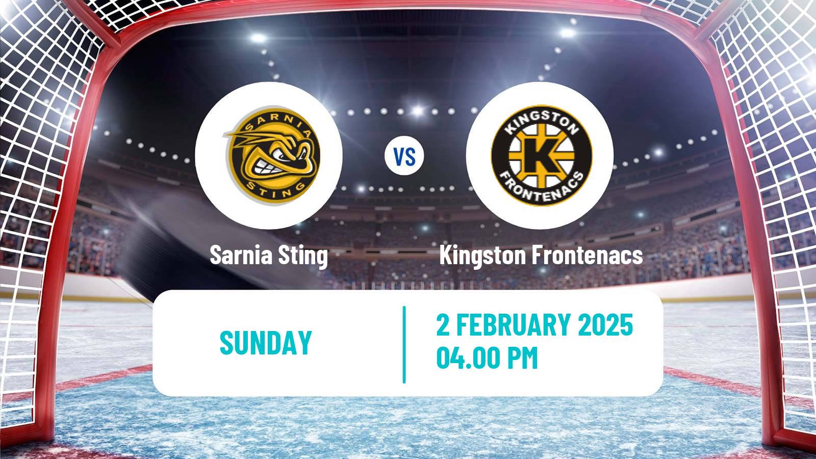 Hockey OHL Sarnia Sting - Kingston Frontenacs