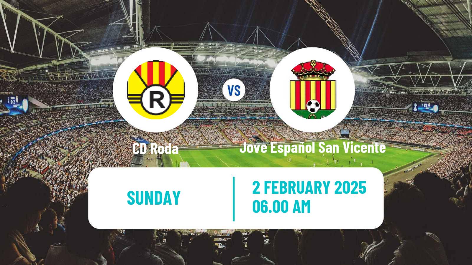 Soccer Spanish Tercera RFEF - Group 6 Roda - Jove Español San Vicente