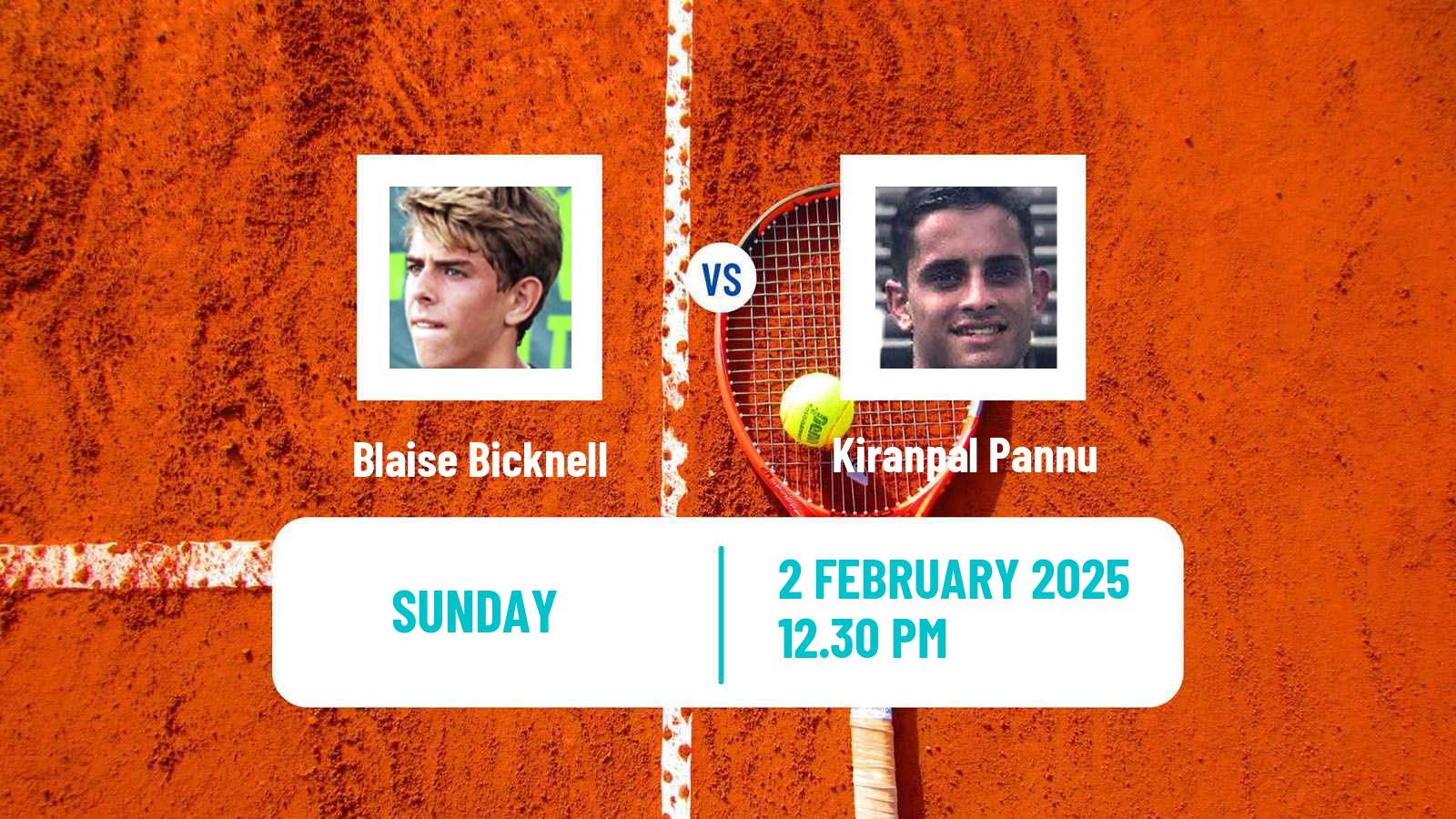 Tennis Davis Cup World Group II Blaise Bicknell - Kiranpal Pannu