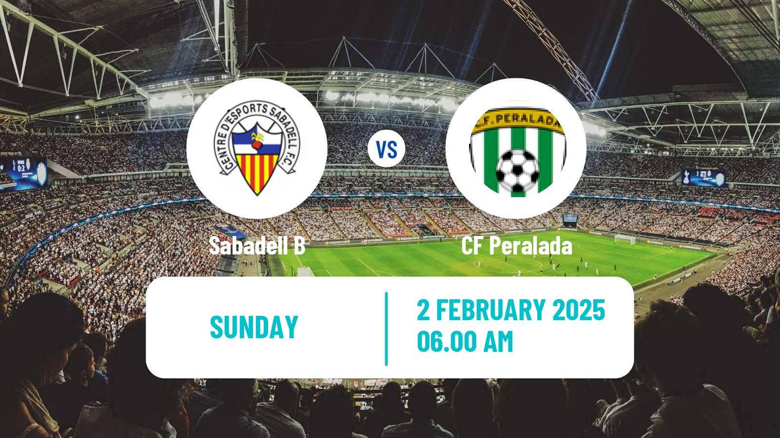 Soccer Spanish Tercera RFEF - Group 5 Sabadell B - Peralada