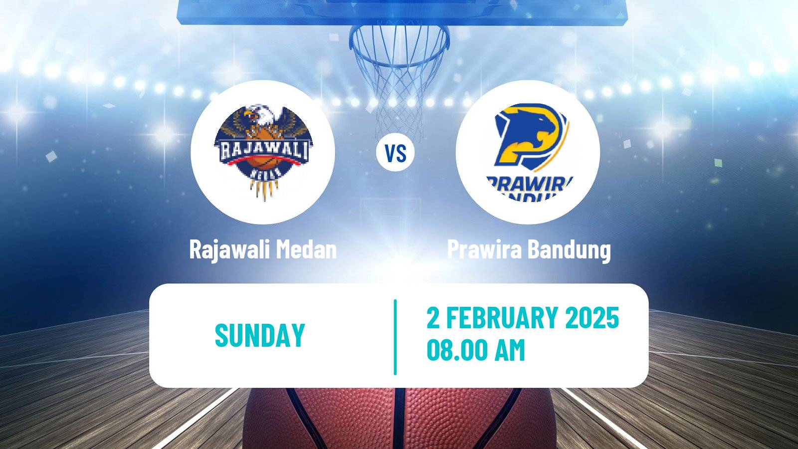 Basketball Indonesian IBL Rajawali Medan - Prawira Bandung