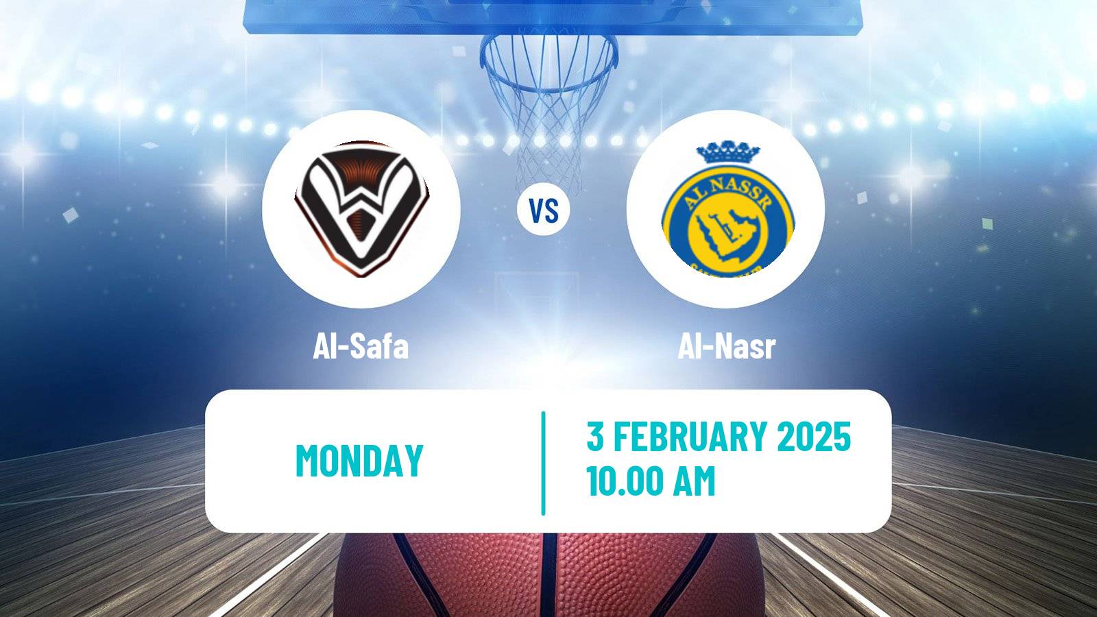 Basketball Saudi Premier League Basketball Al-Safa - Al-Nasr