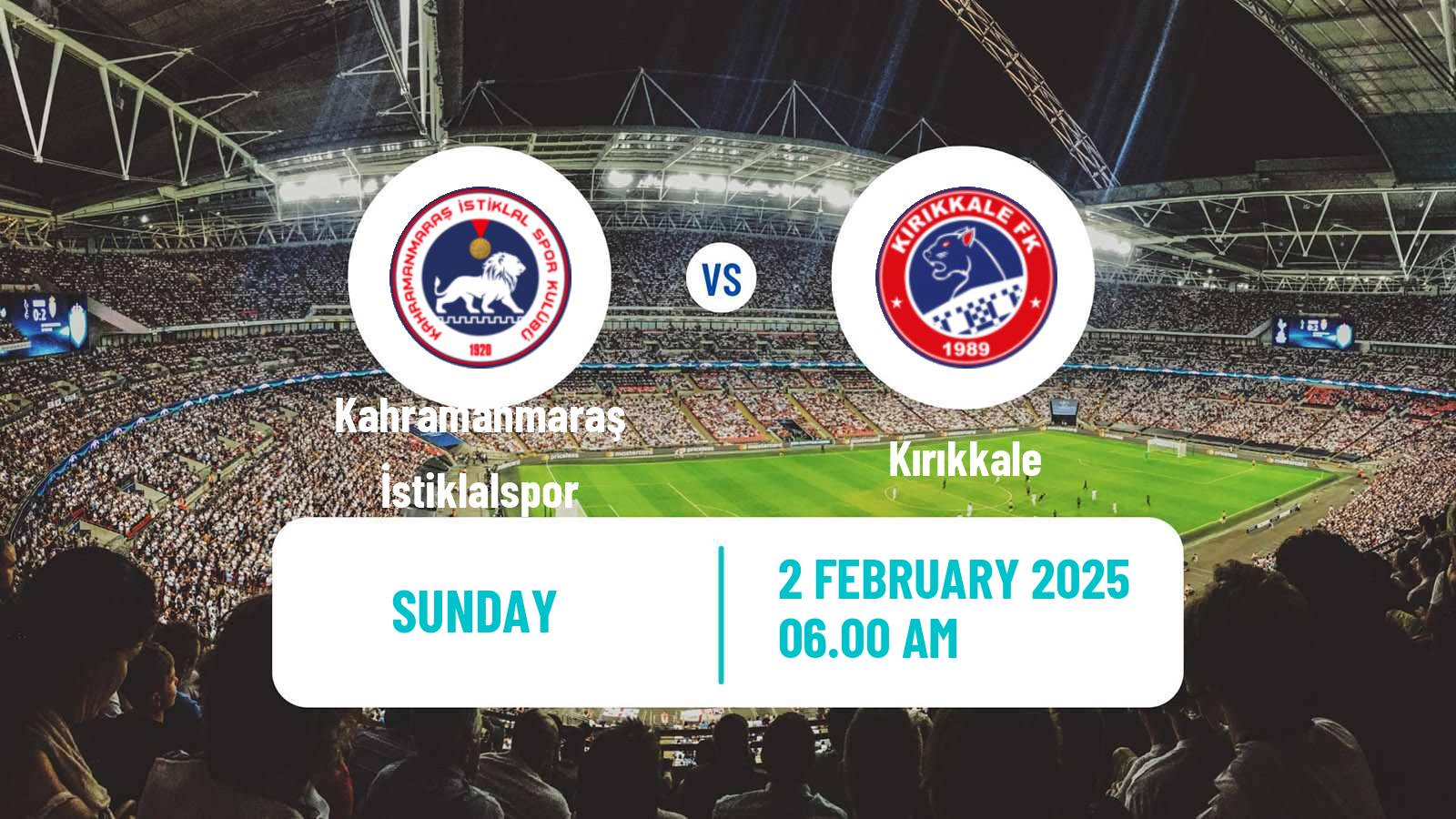 Soccer Turkish 3 Lig Group 4 Kahramanmaraş İstiklalspor - Kırıkkale