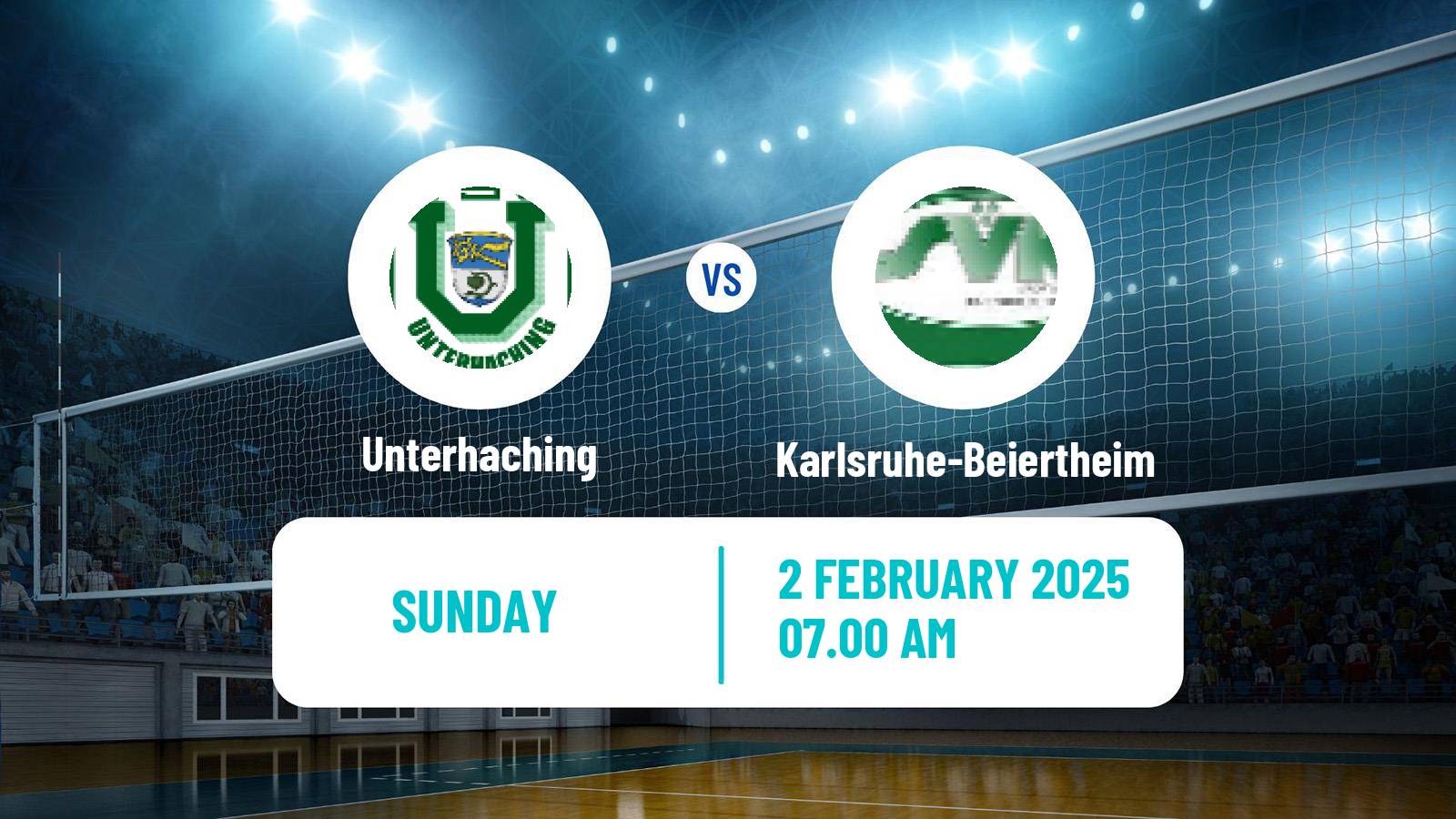 Volleyball German 2 Bundesliga South Volleyball Women Unterhaching - Karlsruhe-Beiertheim