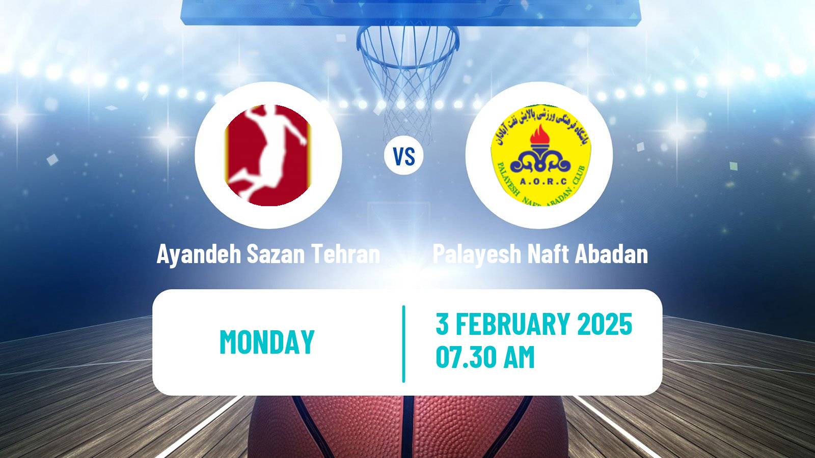 Basketball Iran Super League Basketball Ayandeh Sazan Tehran - Palayesh Naft Abadan