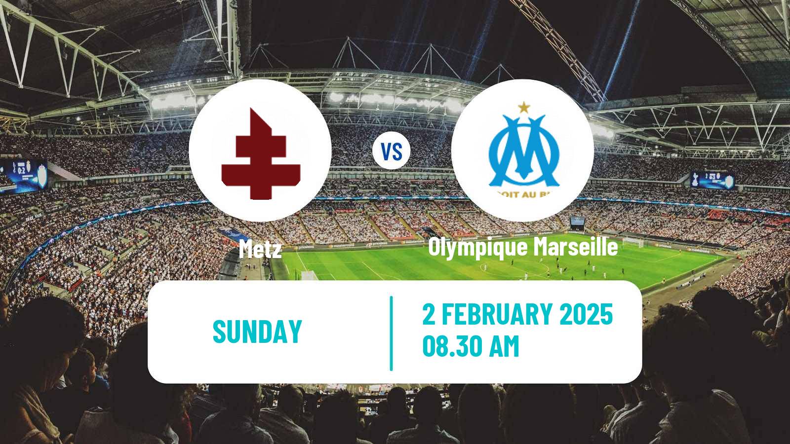 Soccer French Division 2 Women Metz - Olympique Marseille