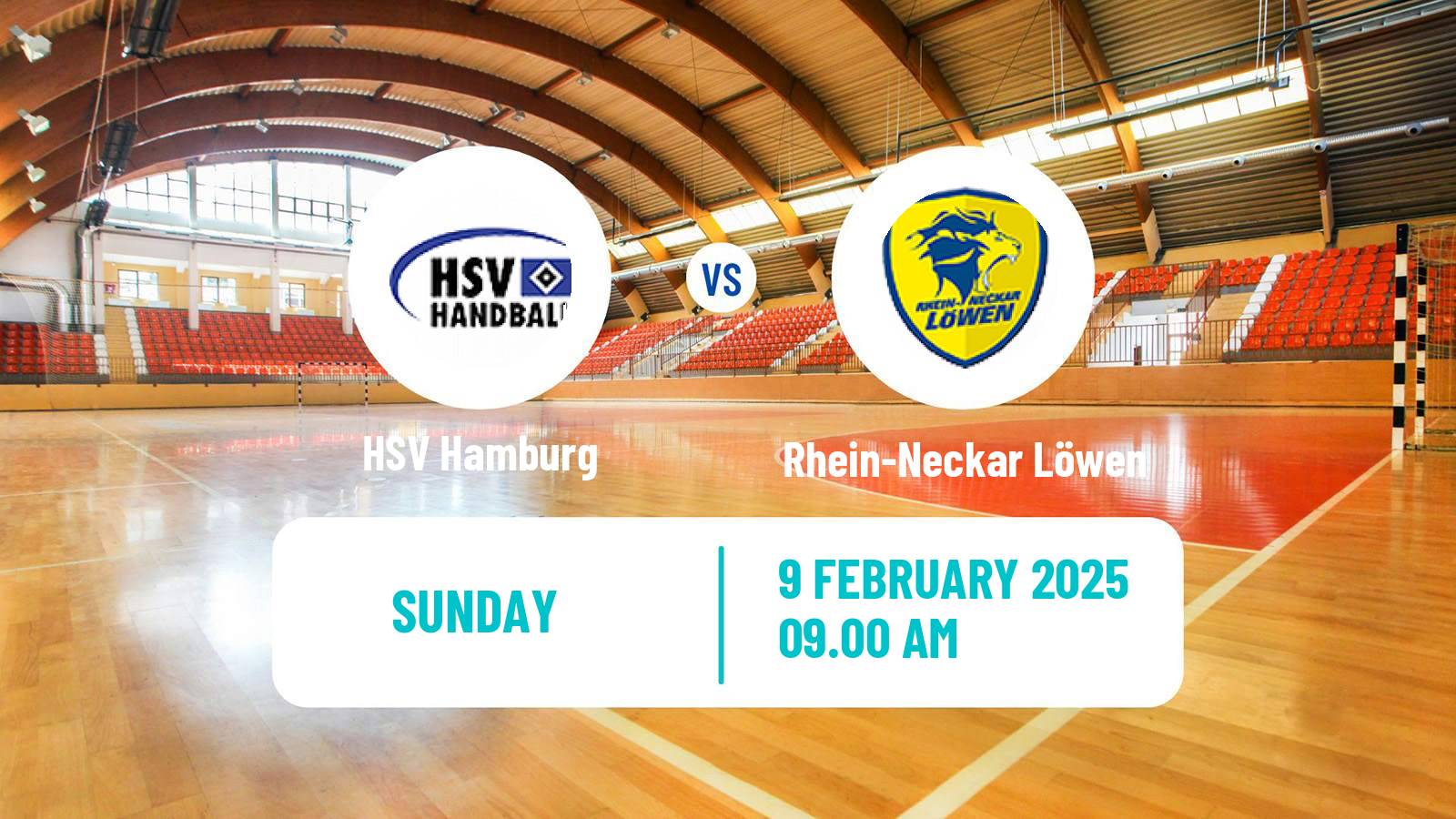 Handball German Bundesliga Handball HSV Hamburg - Rhein-Neckar Löwen