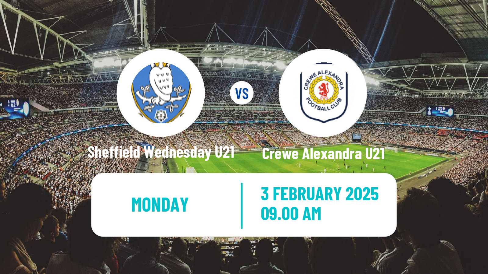 Soccer English Professional Development League Sheffield Wednesday U21 - Crewe Alexandra U21