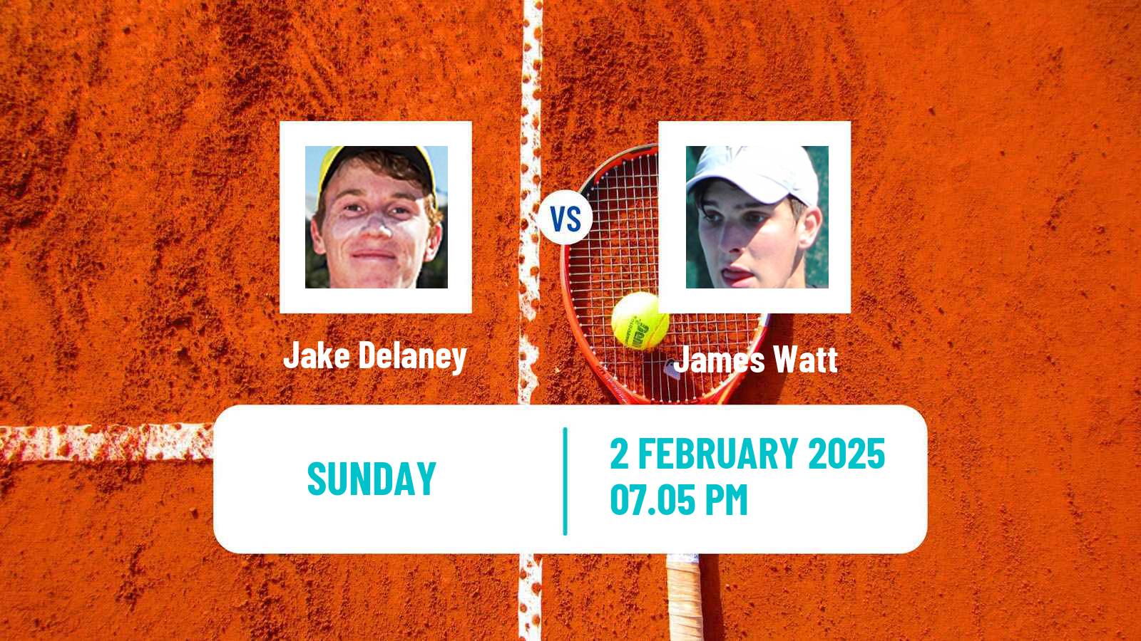 Tennis Brisbane 2 Challenger Men Jake Delaney - James Watt