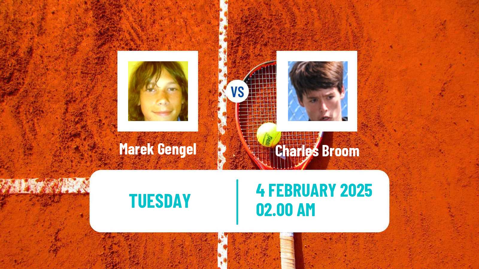 Tennis Brisbane 2 Challenger Men Marek Gengel - Charles Broom