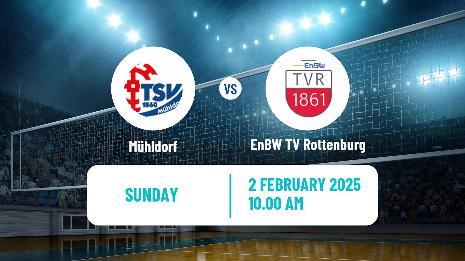 Volleyball German 2 Bundesliga South Volleyball Mühldorf - EnBW TV Rottenburg