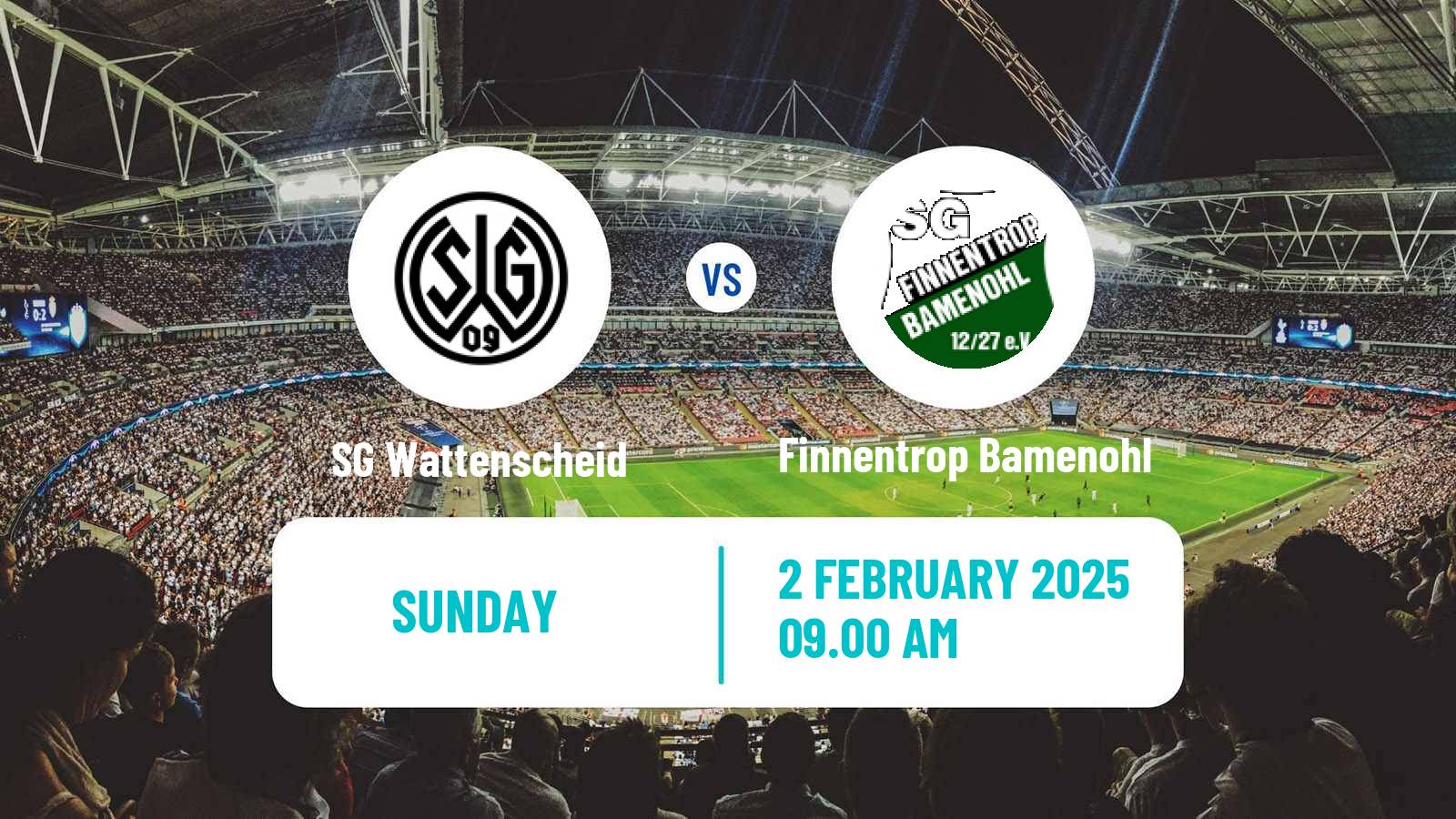 Soccer German Oberliga Westfalen SG Wattenscheid - Finnentrop Bamenohl