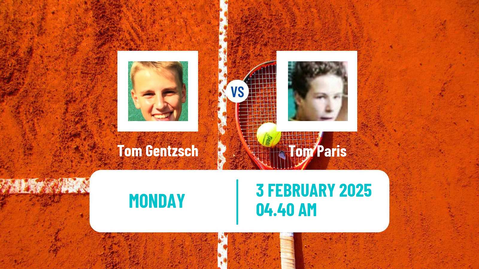 Tennis Lille Challenger Men Tom Gentzsch - Tom Paris