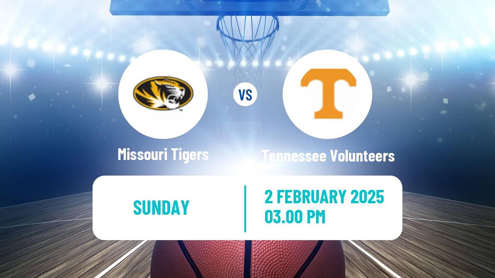 Basketball NCAA College Basketball Women Missouri Tigers - Tennessee Volunteers