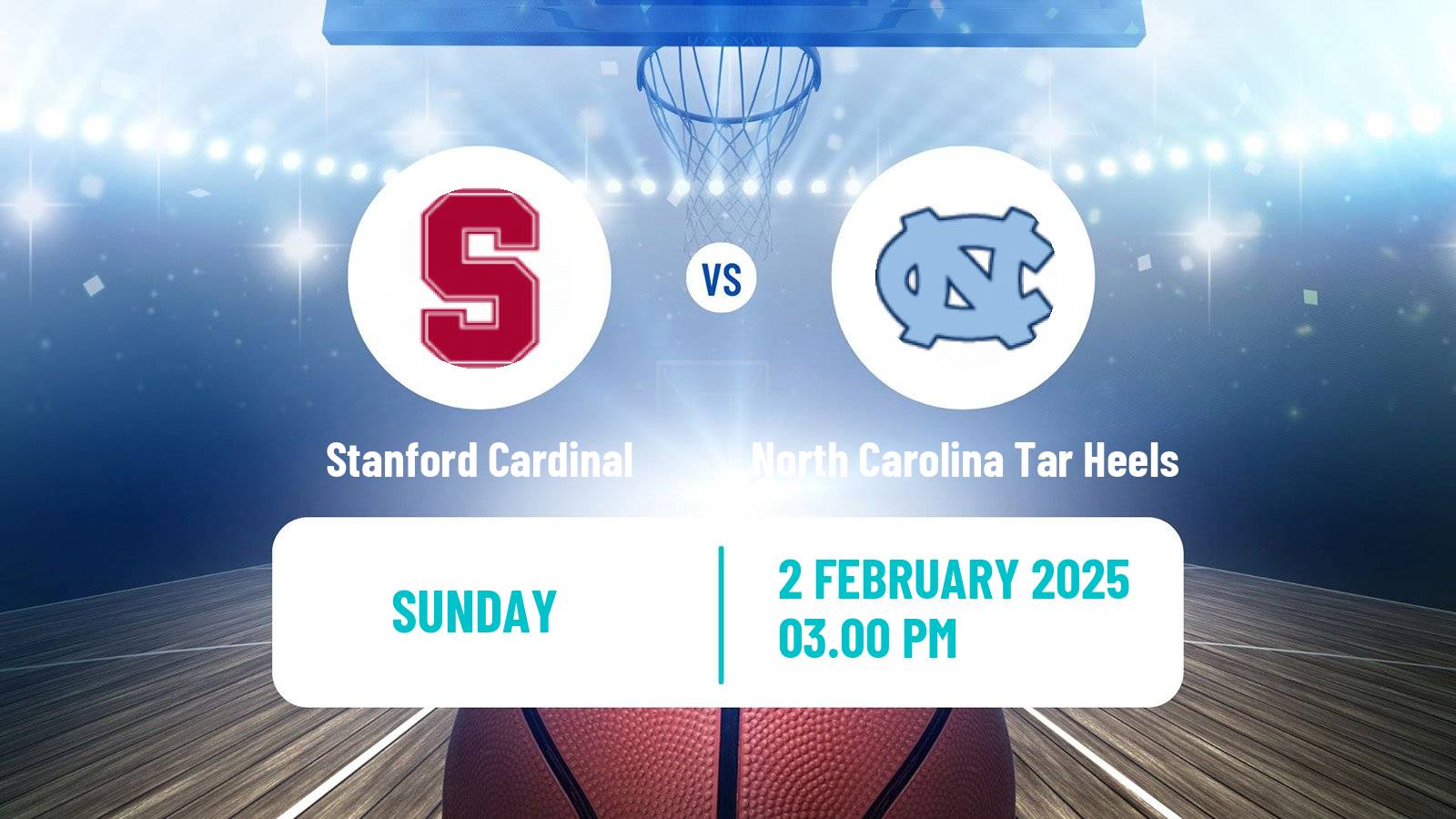 Basketball NCAA College Basketball Women Stanford Cardinal - North Carolina Tar Heels