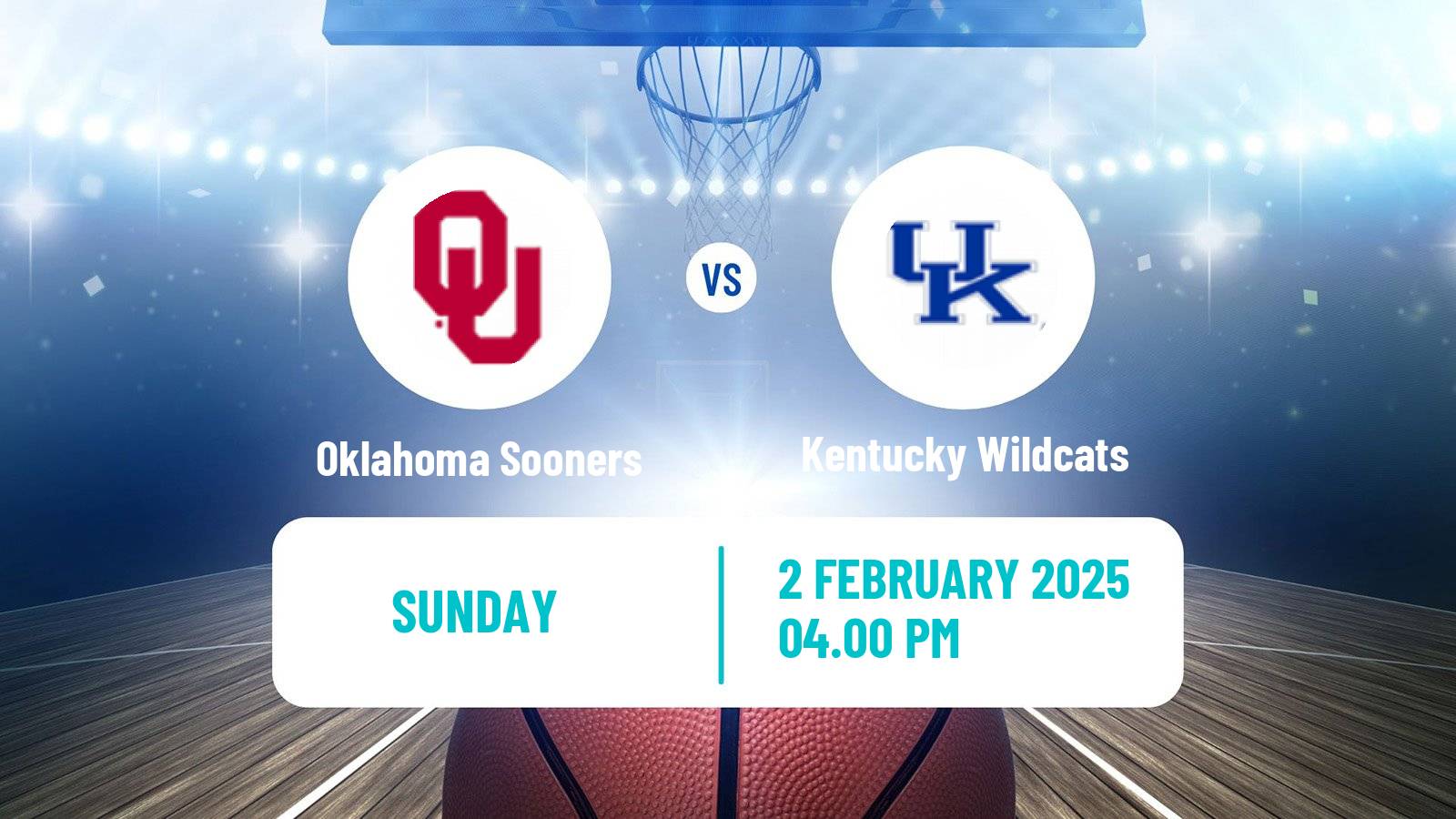 Basketball NCAA College Basketball Women Oklahoma Sooners - Kentucky Wildcats