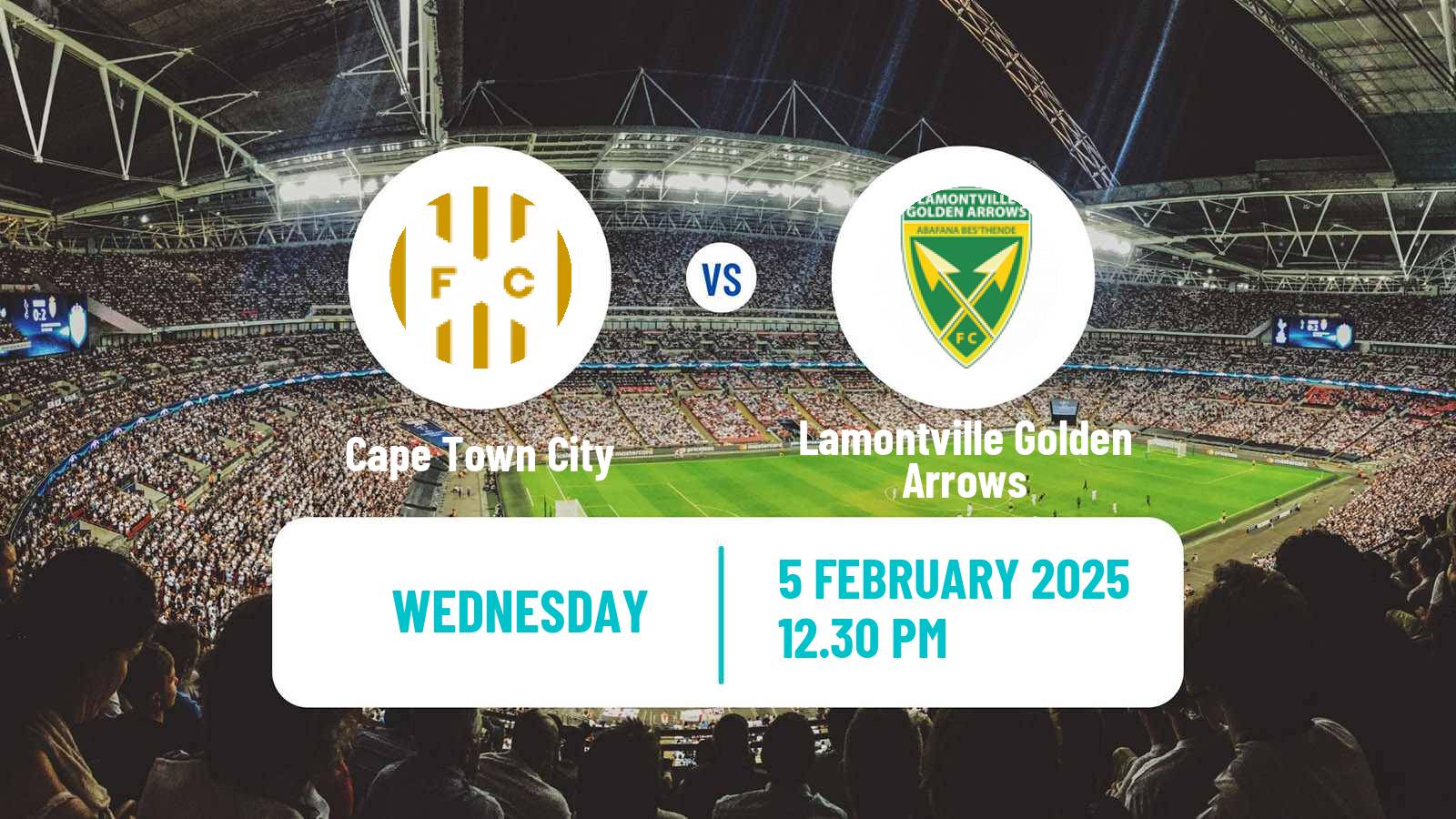 Soccer South African Premier Soccer League Cape Town City - Lamontville Golden Arrows