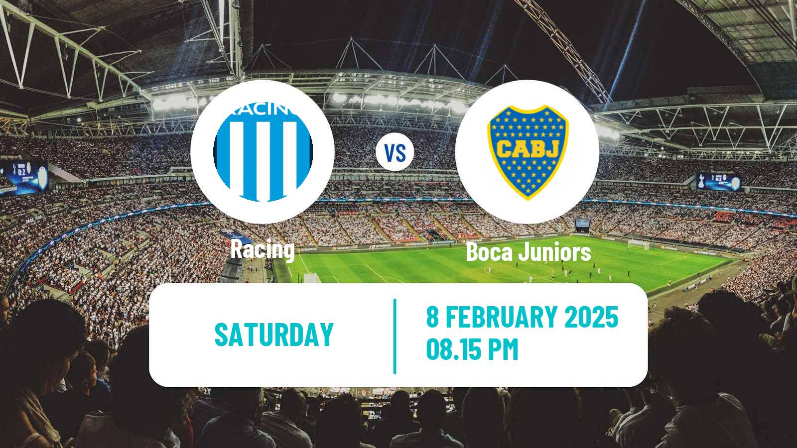 Soccer Argentinian Liga Profesional Racing - Boca Juniors