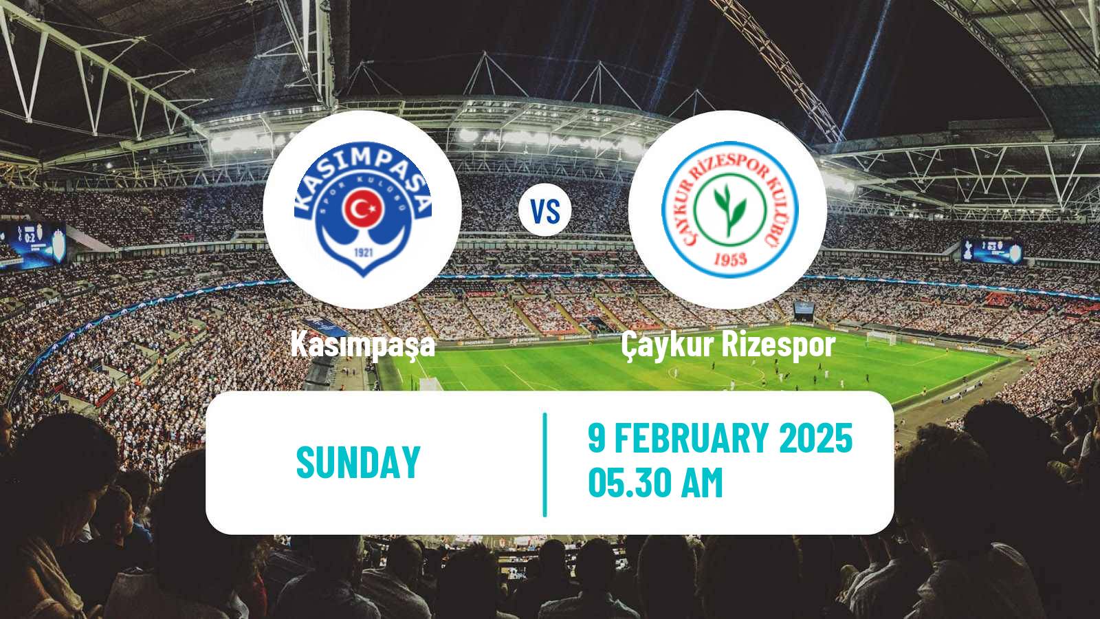 Soccer Turkish Super League Kasımpaşa - Çaykur Rizespor