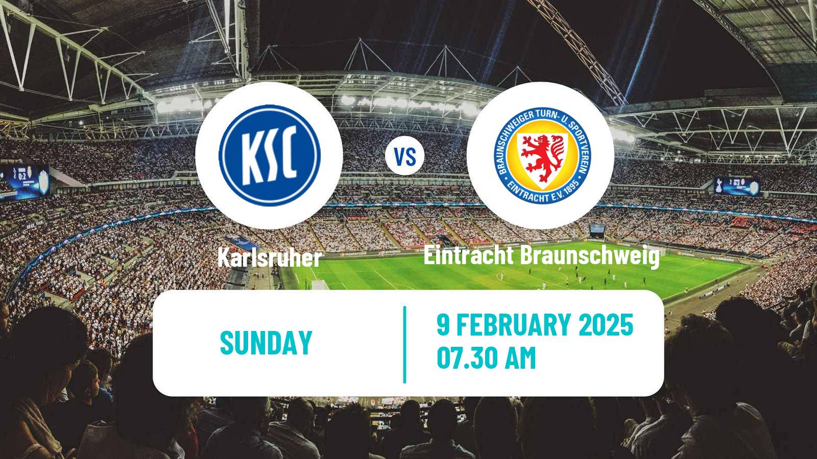 Soccer German 2 Bundesliga Karlsruher - Eintracht Braunschweig