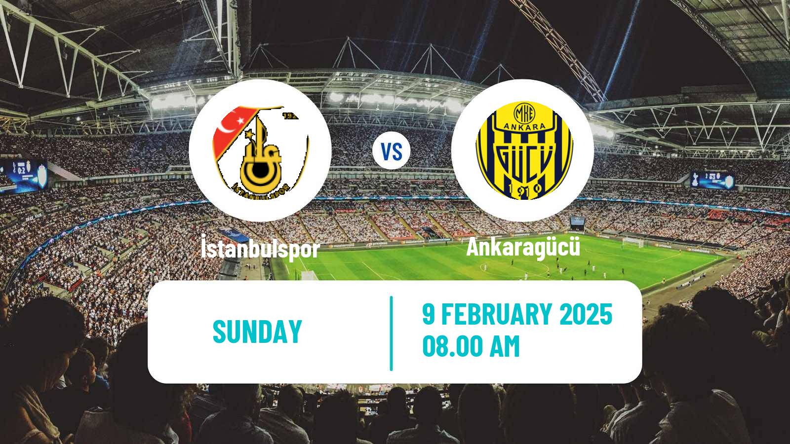 Soccer Turkish First League İstanbulspor - Ankaragücü