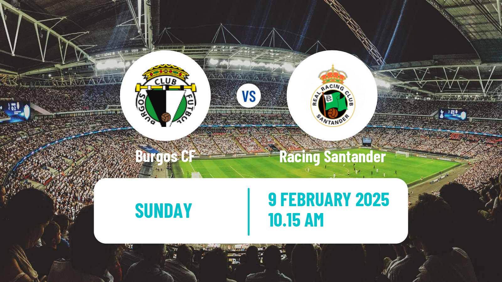 Soccer Spanish LaLiga2 Burgos - Racing Santander