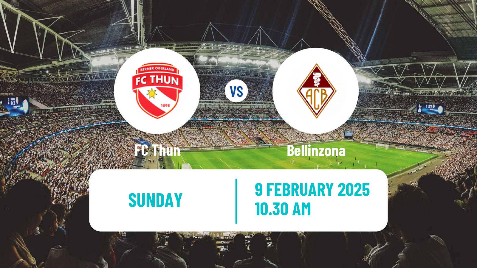 Soccer Swiss Challenge League Thun - Bellinzona