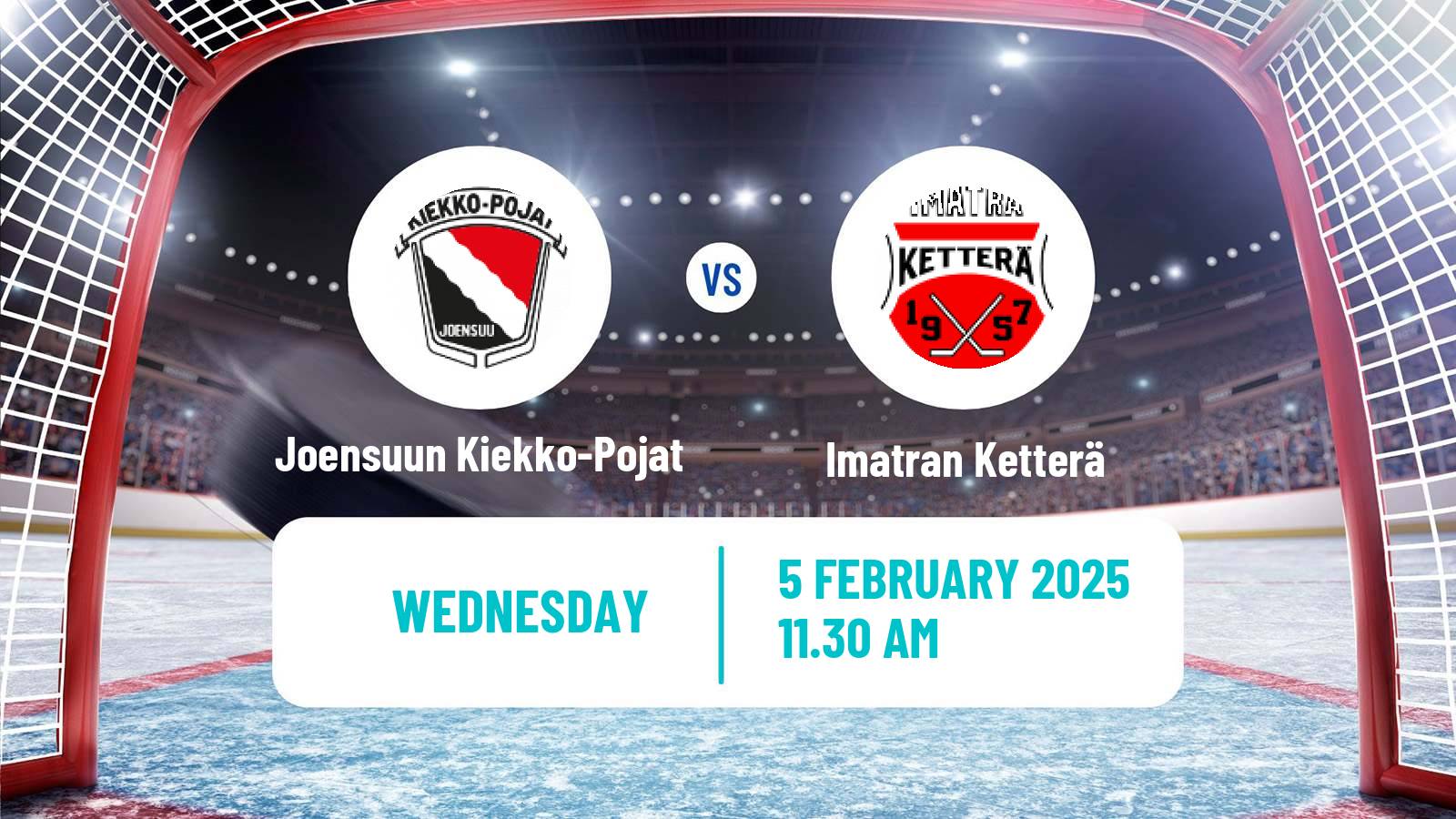 Hockey Finnish Mestis Joensuun Kiekko-Pojat - Imatran Ketterä