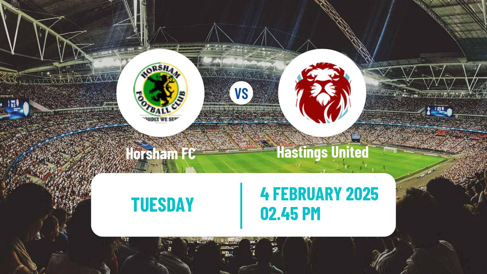 Soccer English Isthmian League Premier Division Horsham - Hastings United