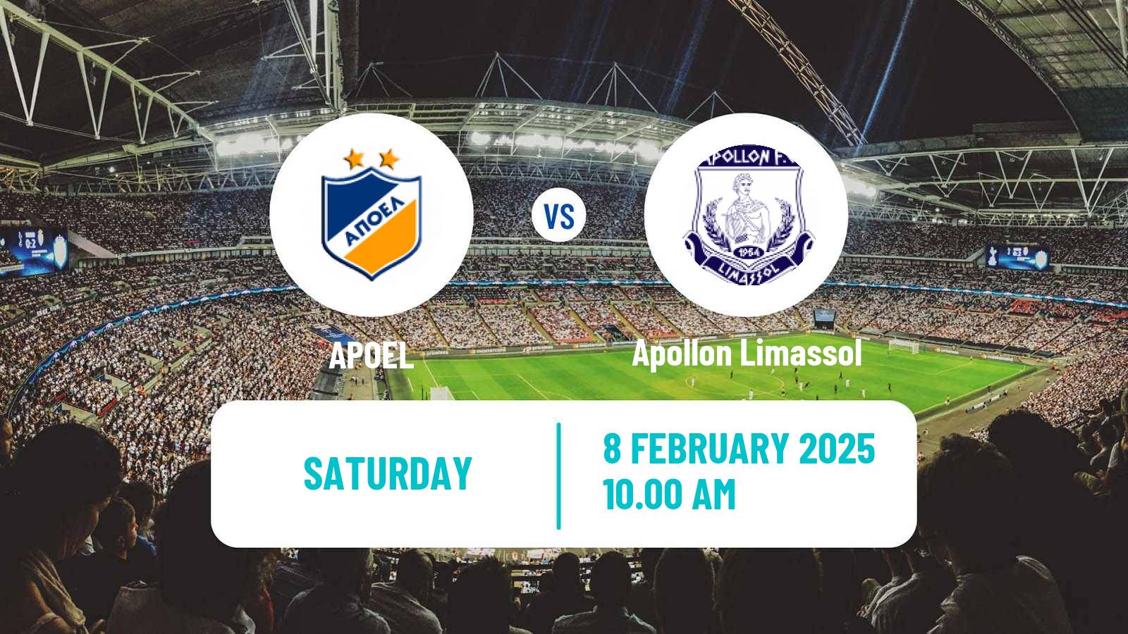 Soccer Cypriot First Division APOEL - Apollon Limassol