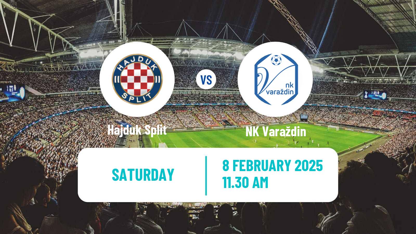 Soccer Croatian HNL Hajduk Split - Varaždin