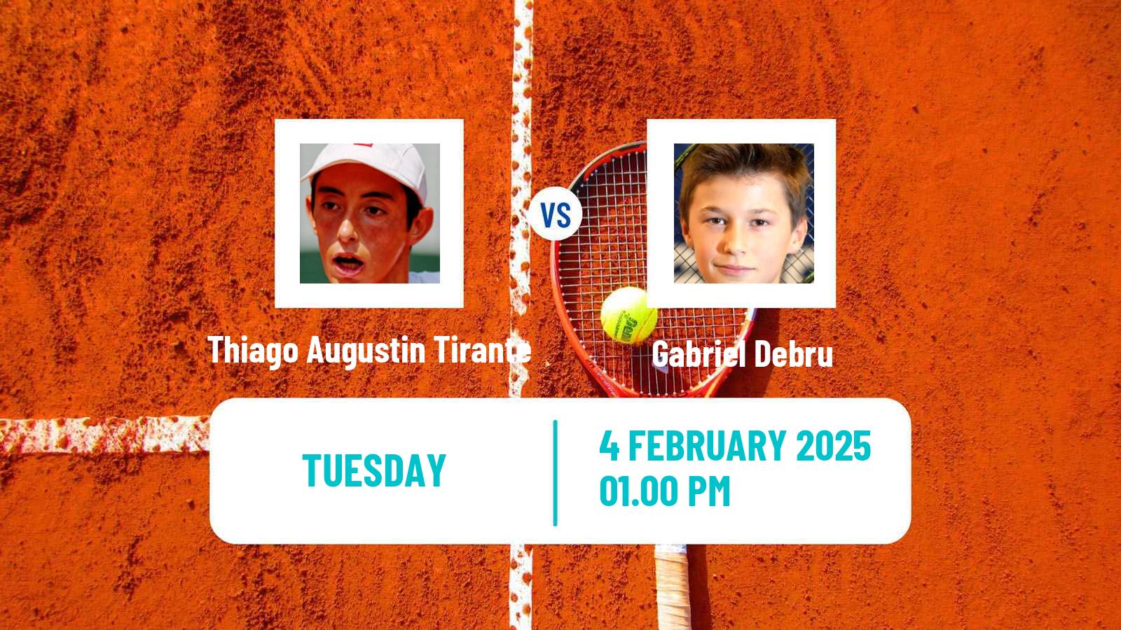 Tennis Rosario Challenger Men Thiago Augustin Tirante - Gabriel Debru